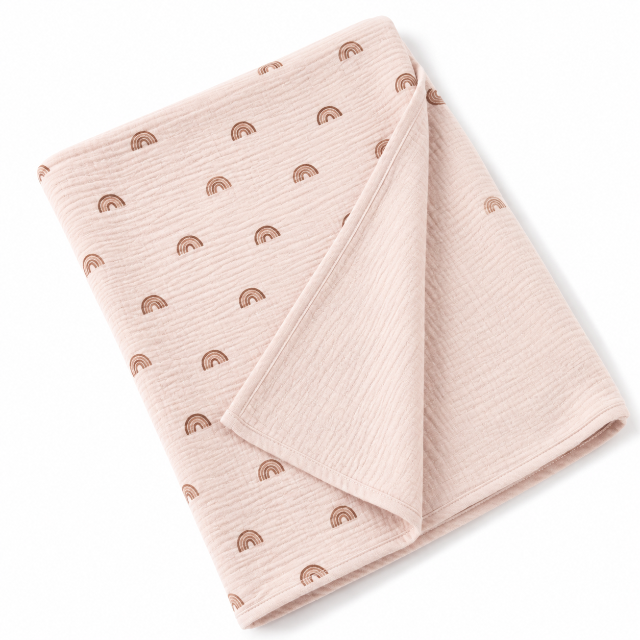 Couverture d'Emmaillotage Carrée en Mousseline Douce