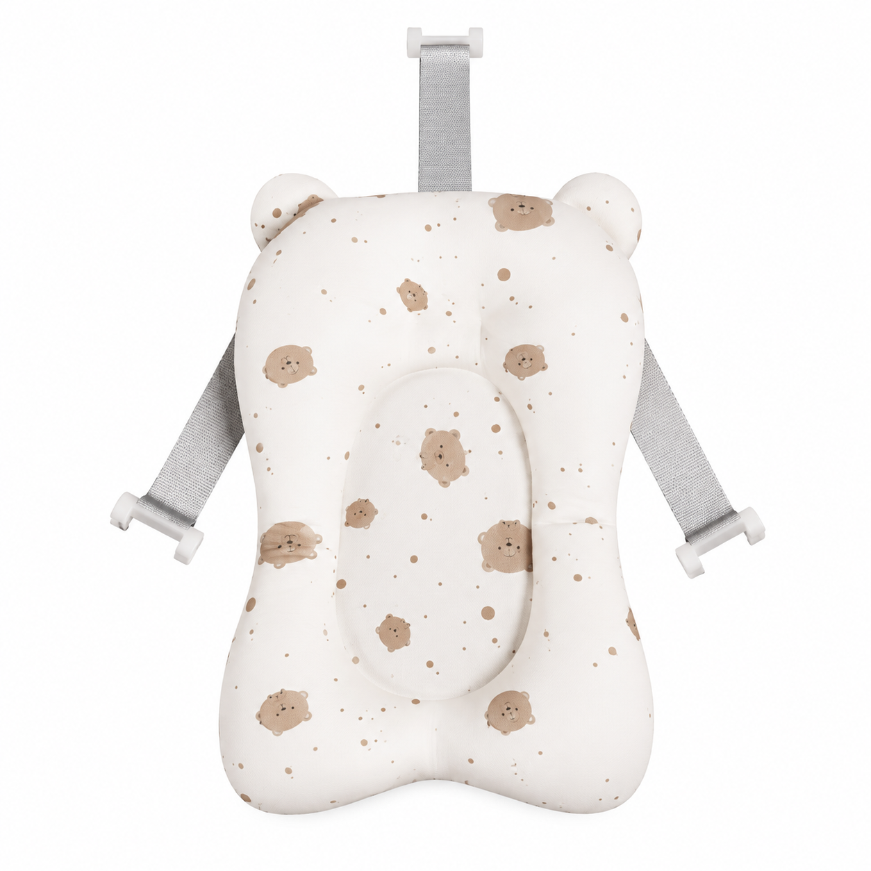 Tapis de Bain Bébé Antidérapant avec Coussin Douillet
