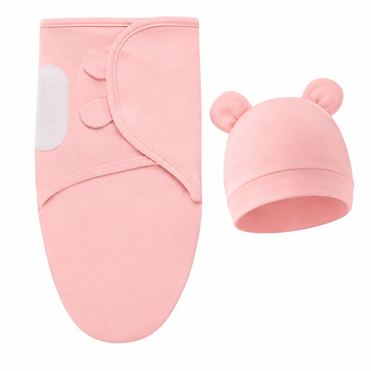 Ensemble Bébé Cocon Douceur – Couverture & Chapeau en Coton