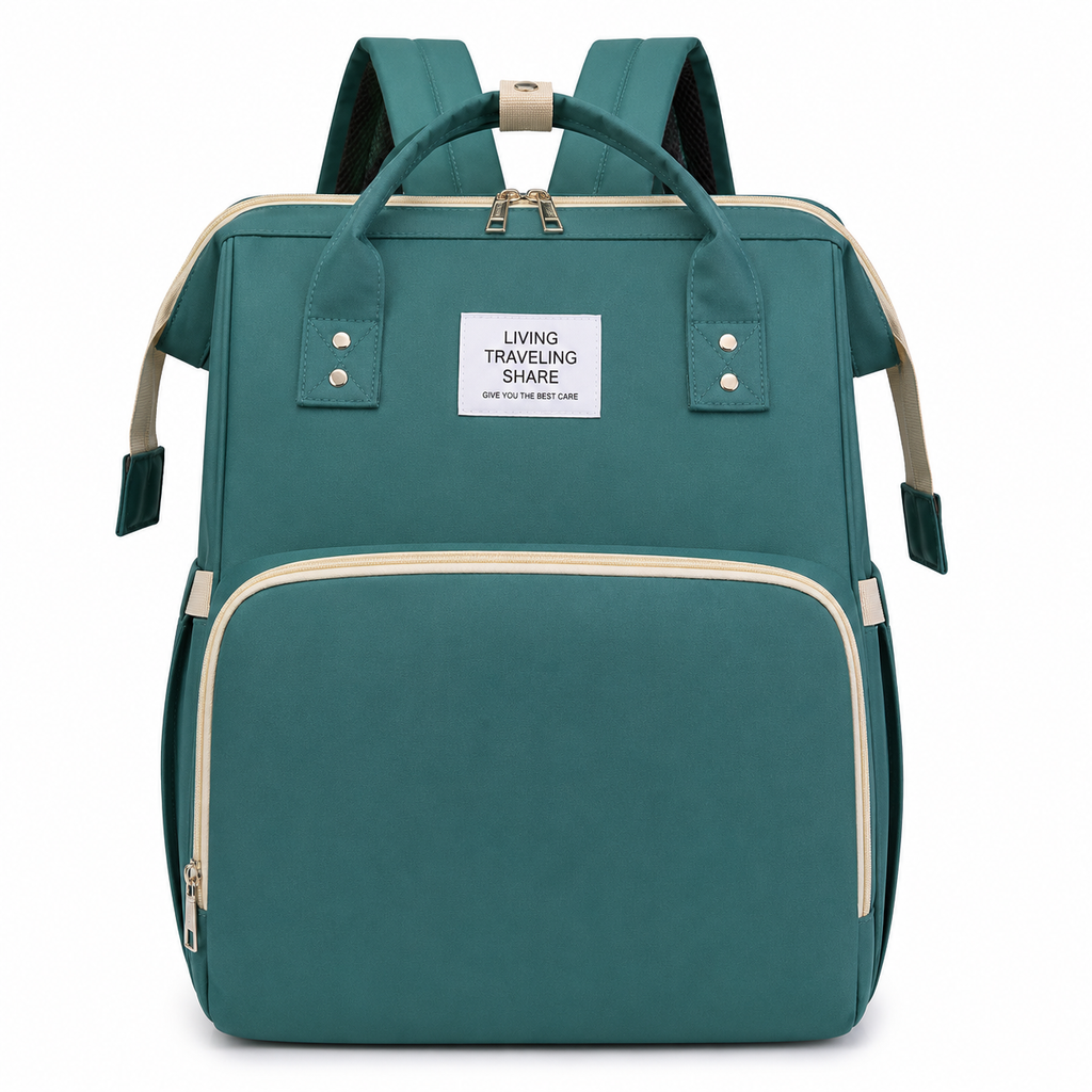 Sac à Dos à Langer Bébé Multifonction avec Espace d’Appoint Intégré