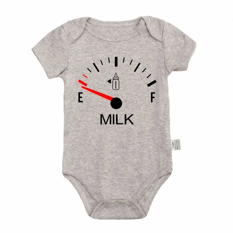 Combinaison Bébé Imprimée Motif Lait – 0 à 24 Mois