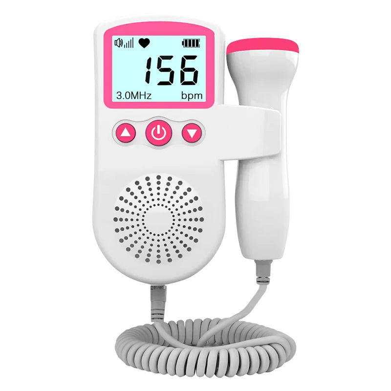 Doppler Fœtal à Ultrasons 3 MHz – Moniteur Cardiaque de Grossesse