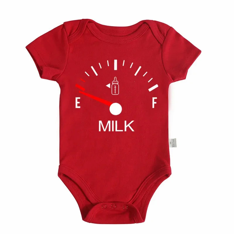 Combinaison Bébé Imprimée Motif Lait – 0 à 24 Mois