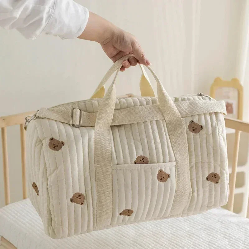Sac maternité ours : l'organisateur stylé pour jeunes mamans