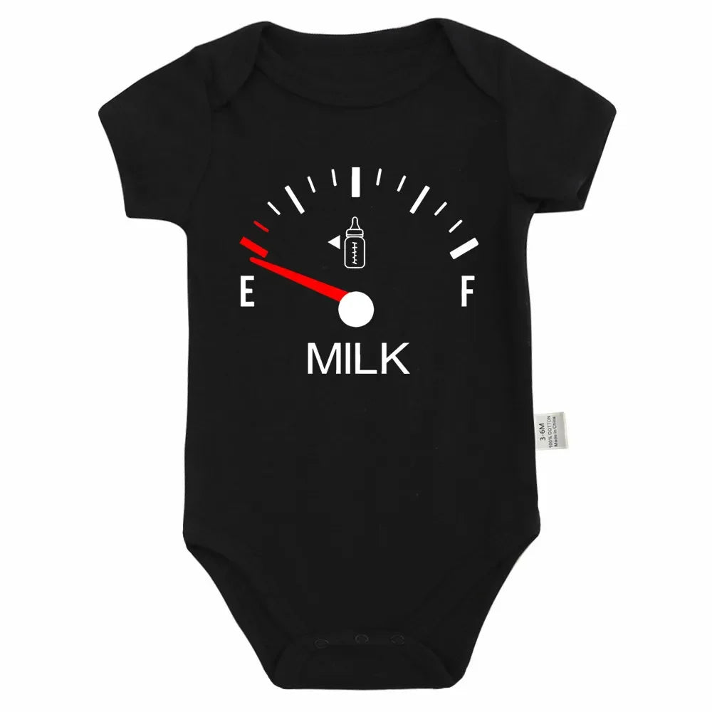Combinaison Bébé Imprimée Motif Lait – 0 à 24 Mois