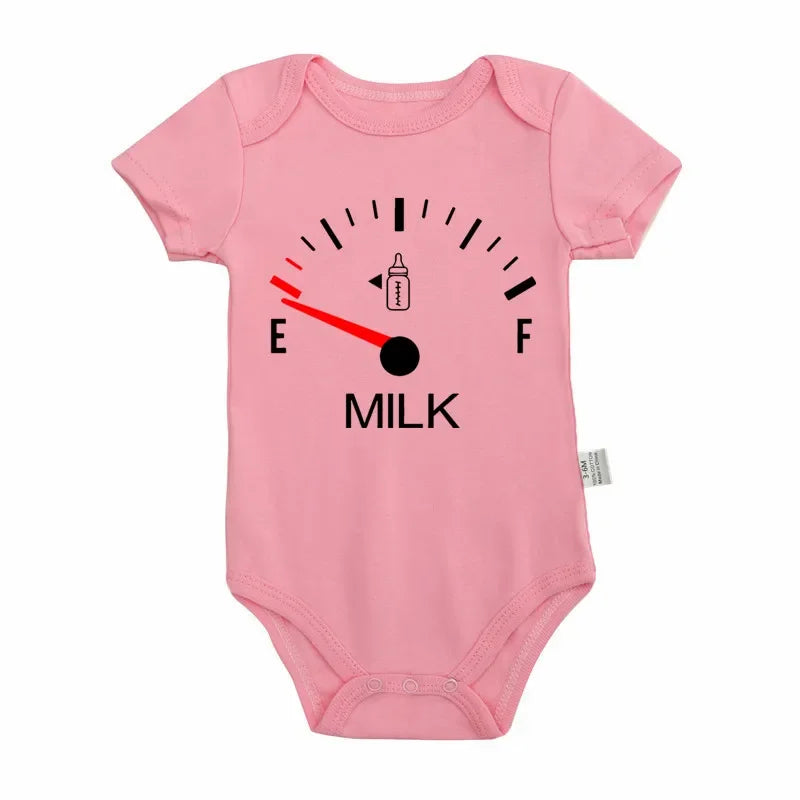 Combinaison Bébé Imprimée Motif Lait – 0 à 24 Mois