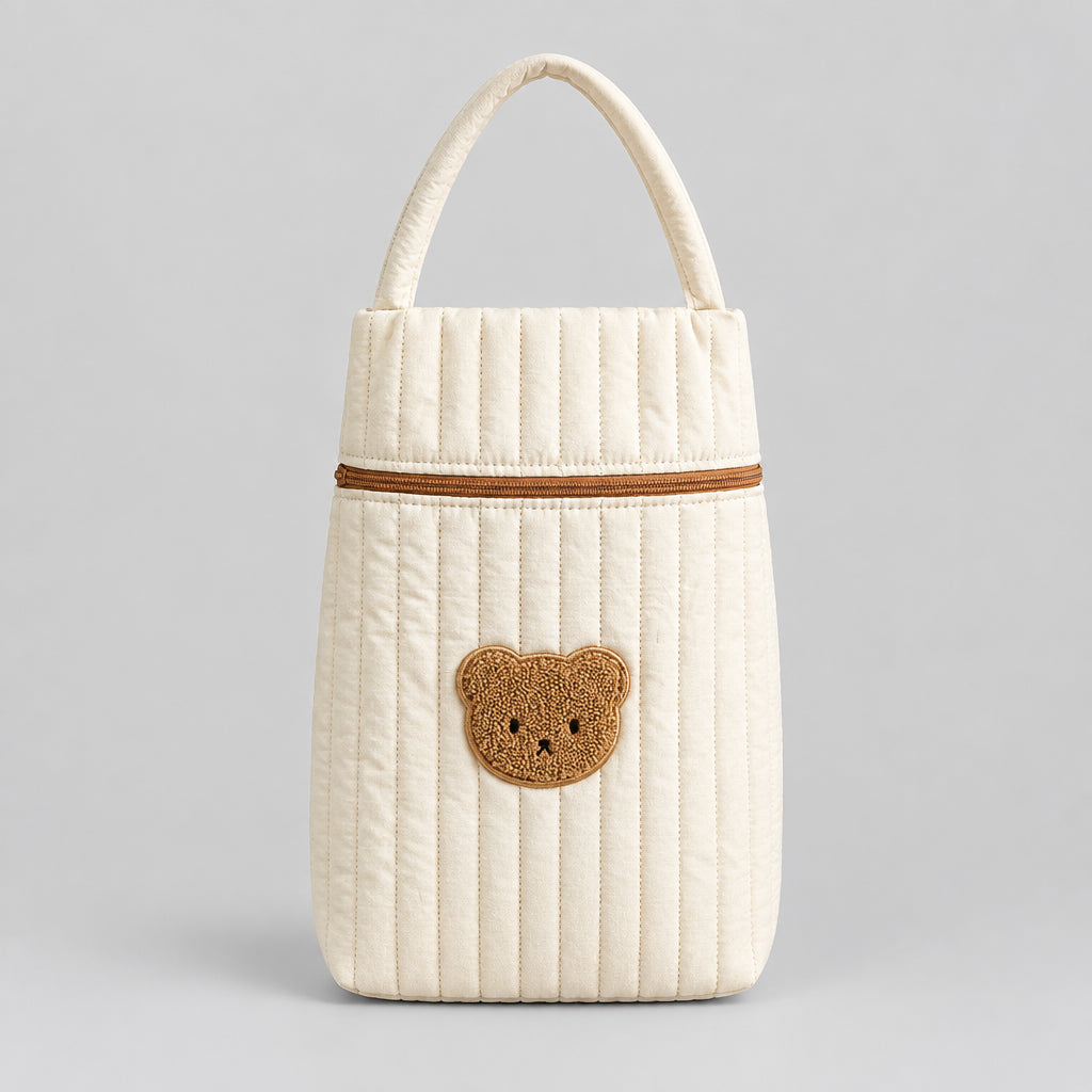 Sac Maternité Maman Ours Beige Grande Capacité