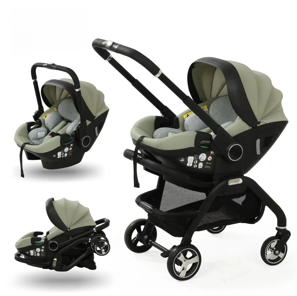 Poussette Bébé Modulable Pliable à Assise Amovible