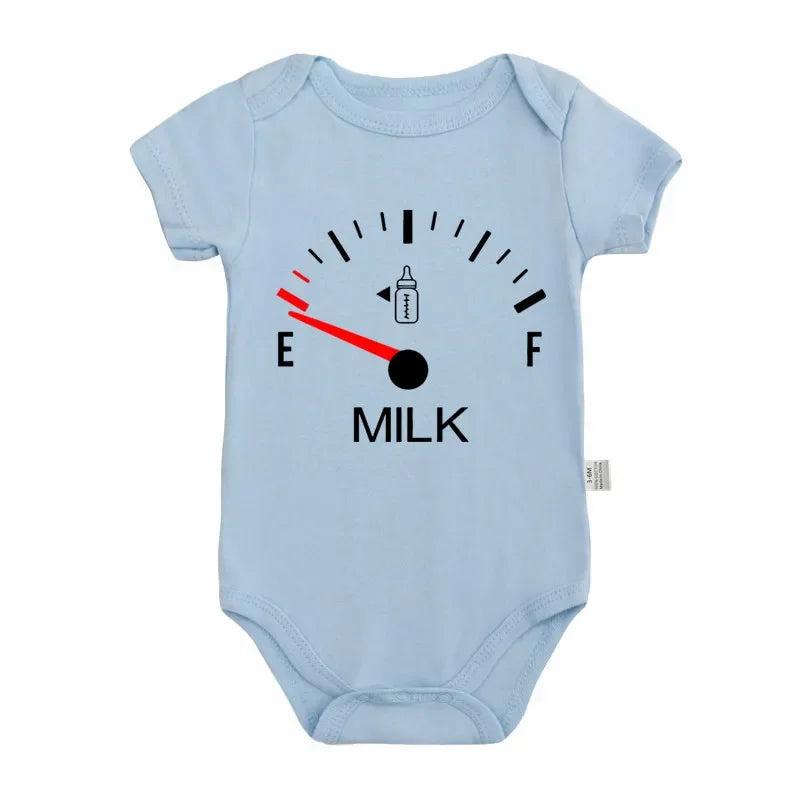 Combinaison Bébé Imprimée Motif Lait – 0 à 24 Mois
