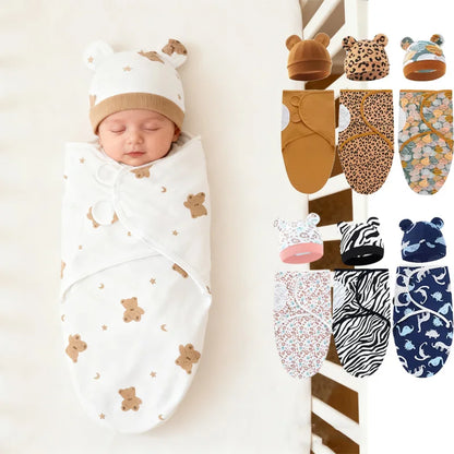 Couverture d'emmaillotage bébé en coton doux