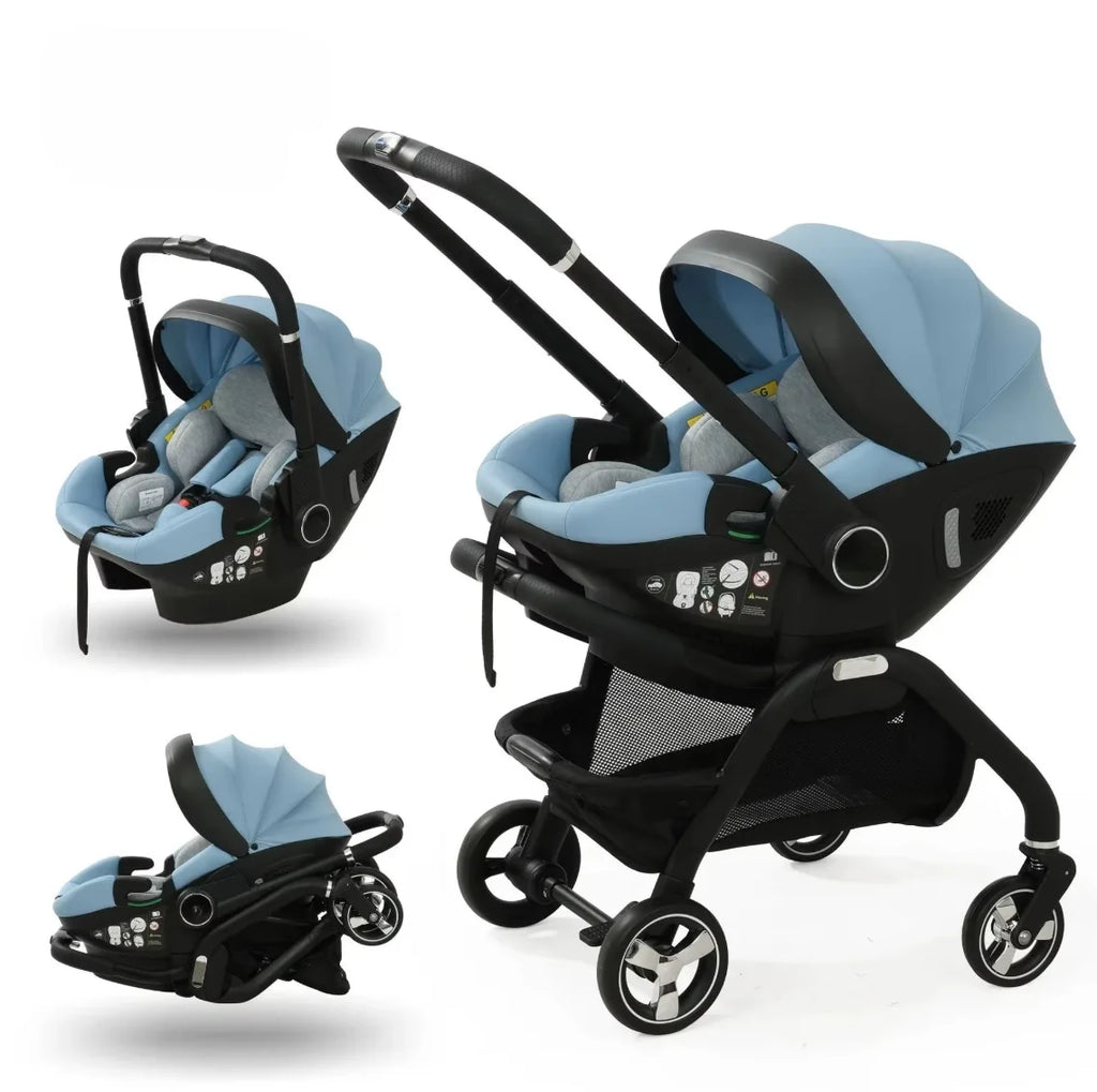 Poussette Bébé Modulable Pliable à Assise Amovible