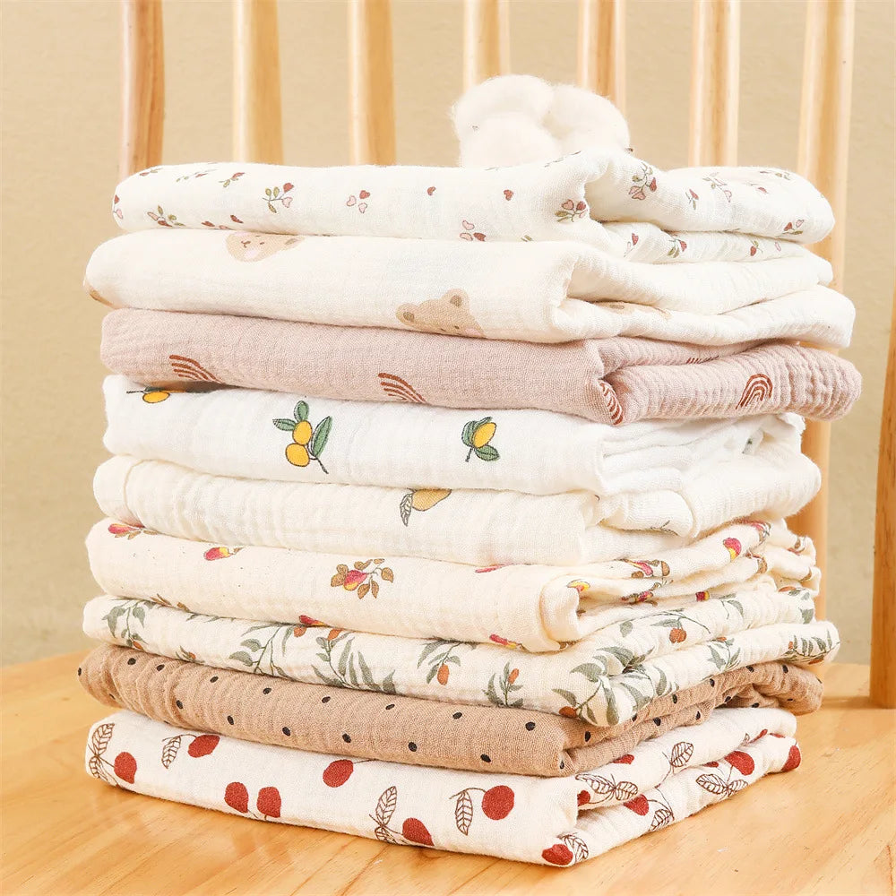 Couverture d'emmaillotage bébé mousseline coton