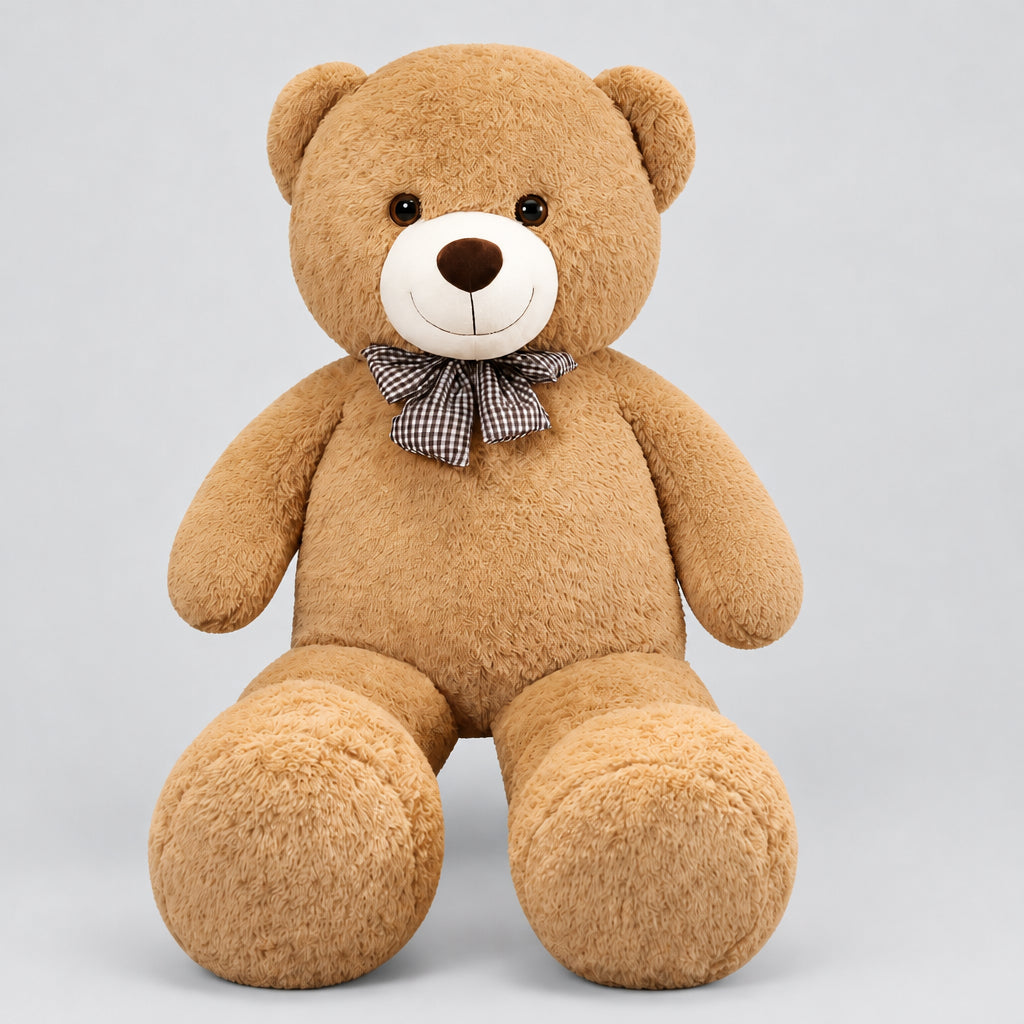 Ours en Peluche Géant Doux – Brun Clair ou Blanc