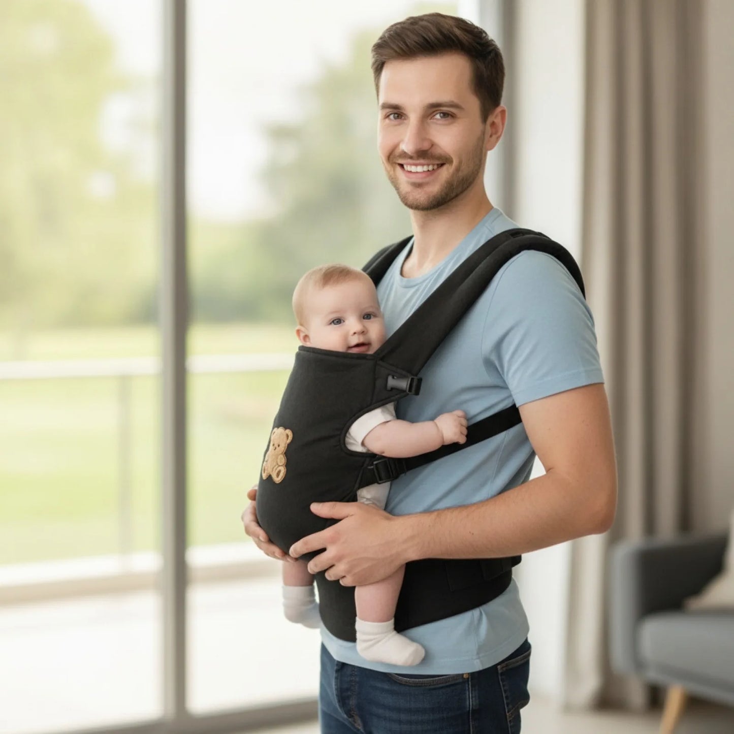 Porte-Bébé Ergonomique 4-en-1 Confort & Liberté