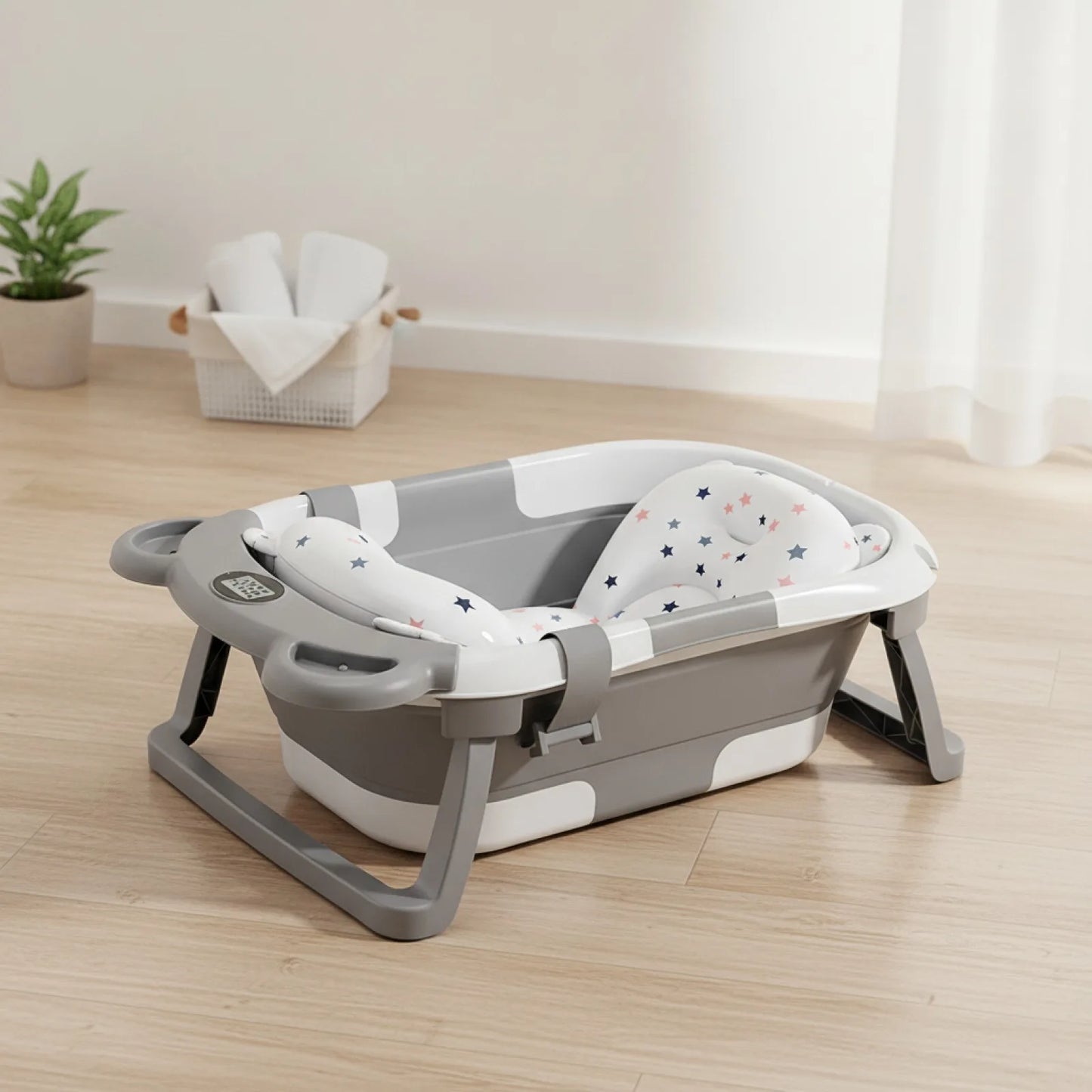 Baignoire Pliable Bébé : Bain Sécurisé & Ludique 0-15 Mois