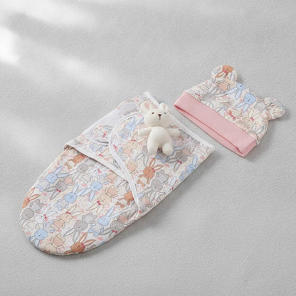 Ensemble Bébé Cocon Douceur : Couverture & Chapeau Coton