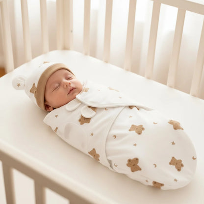 Couverture d'emmaillotage bébé en coton doux