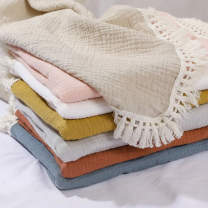 Couverture d'emmaillotage bébé mousseline coton