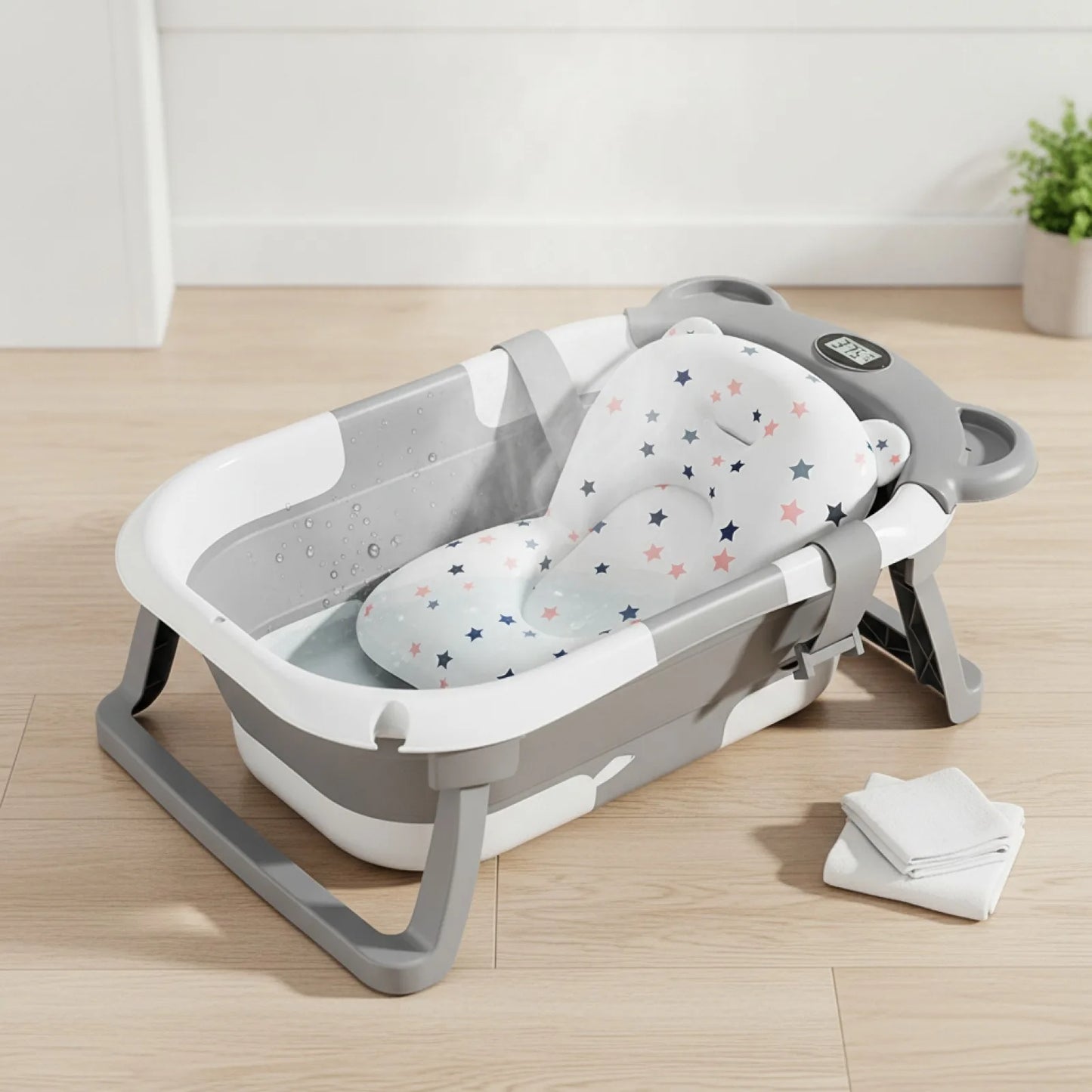 Baignoire Pliable Bébé : Bain Sécurisé & Ludique 0-15 Mois