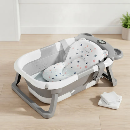Baignoire Pliable Bébé : Bain Sécurisé & Ludique 0-15 Mois