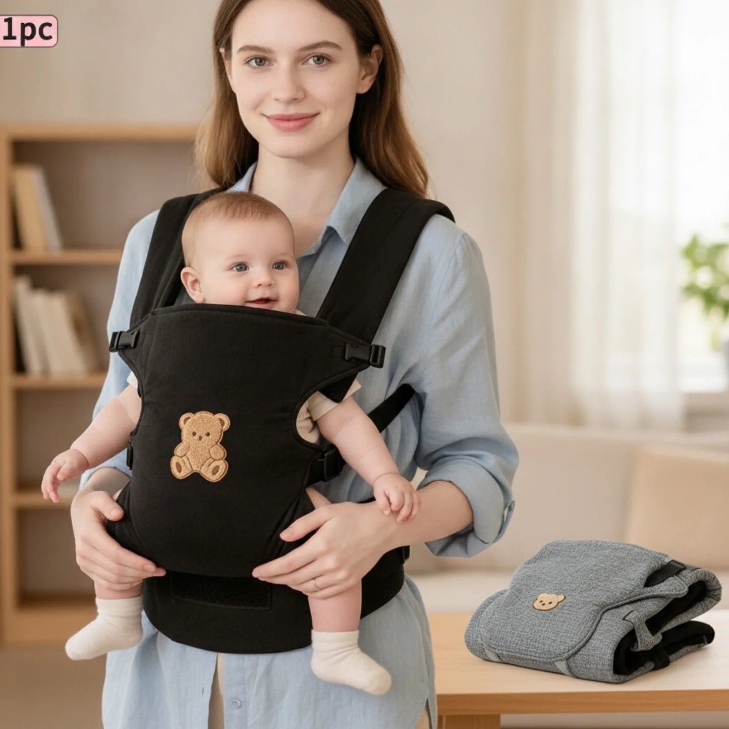 Porte-Bébé Ergonomique 4-en-1 Confort & Liberté