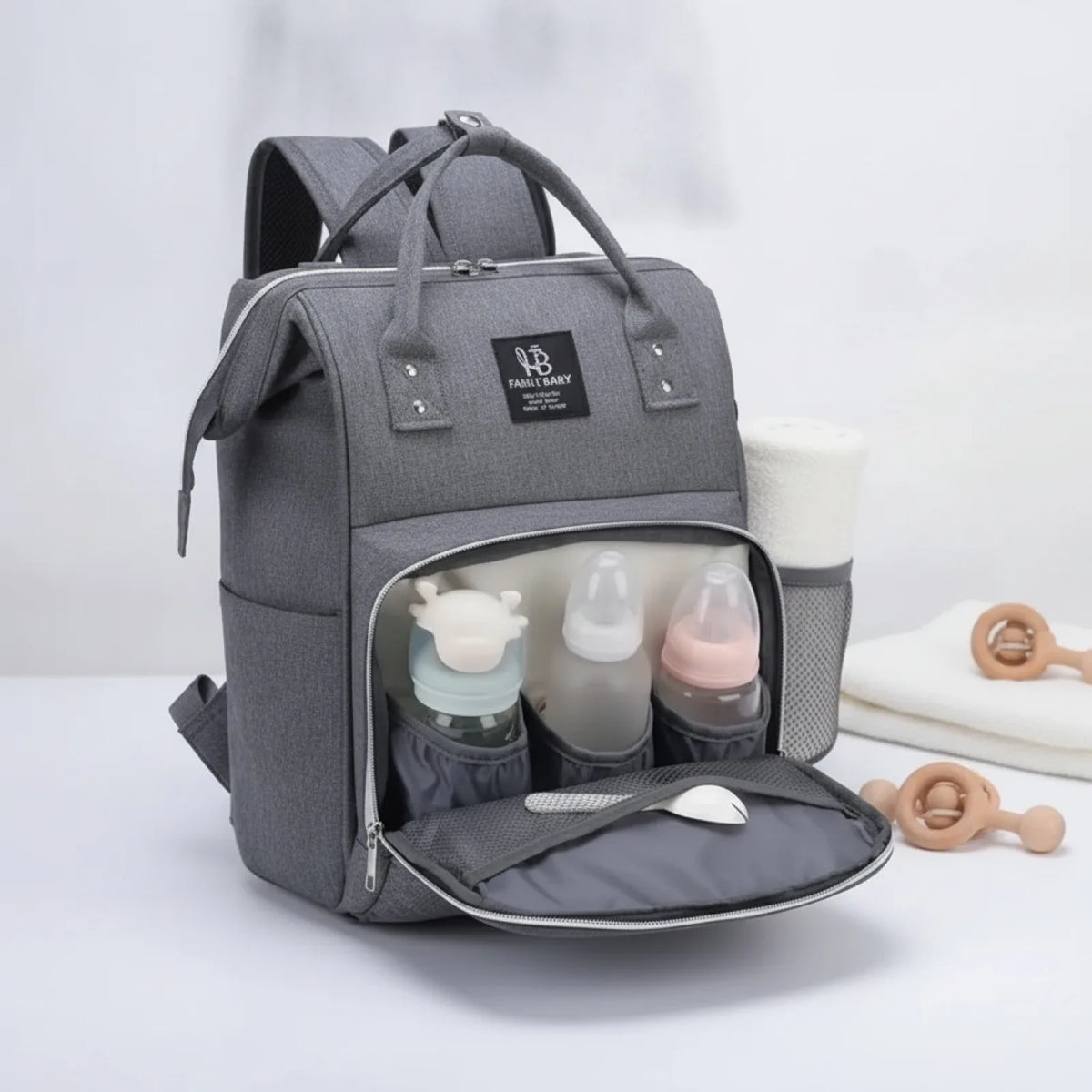 Sac à Dos à Langer Bébé Grande Capacité