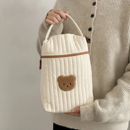 Sac Maternité "Ours Maman" Beige