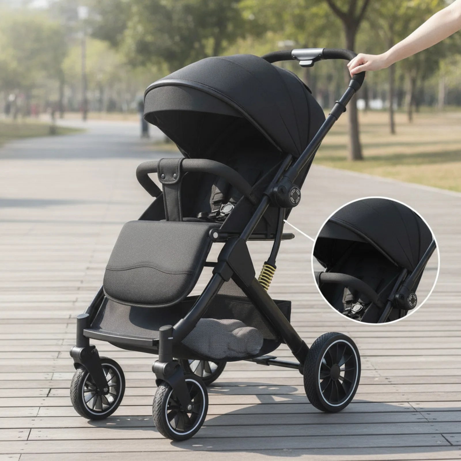 Poussette bébé polyvalente avec landau et vue panoramique – Bébé Évasion
