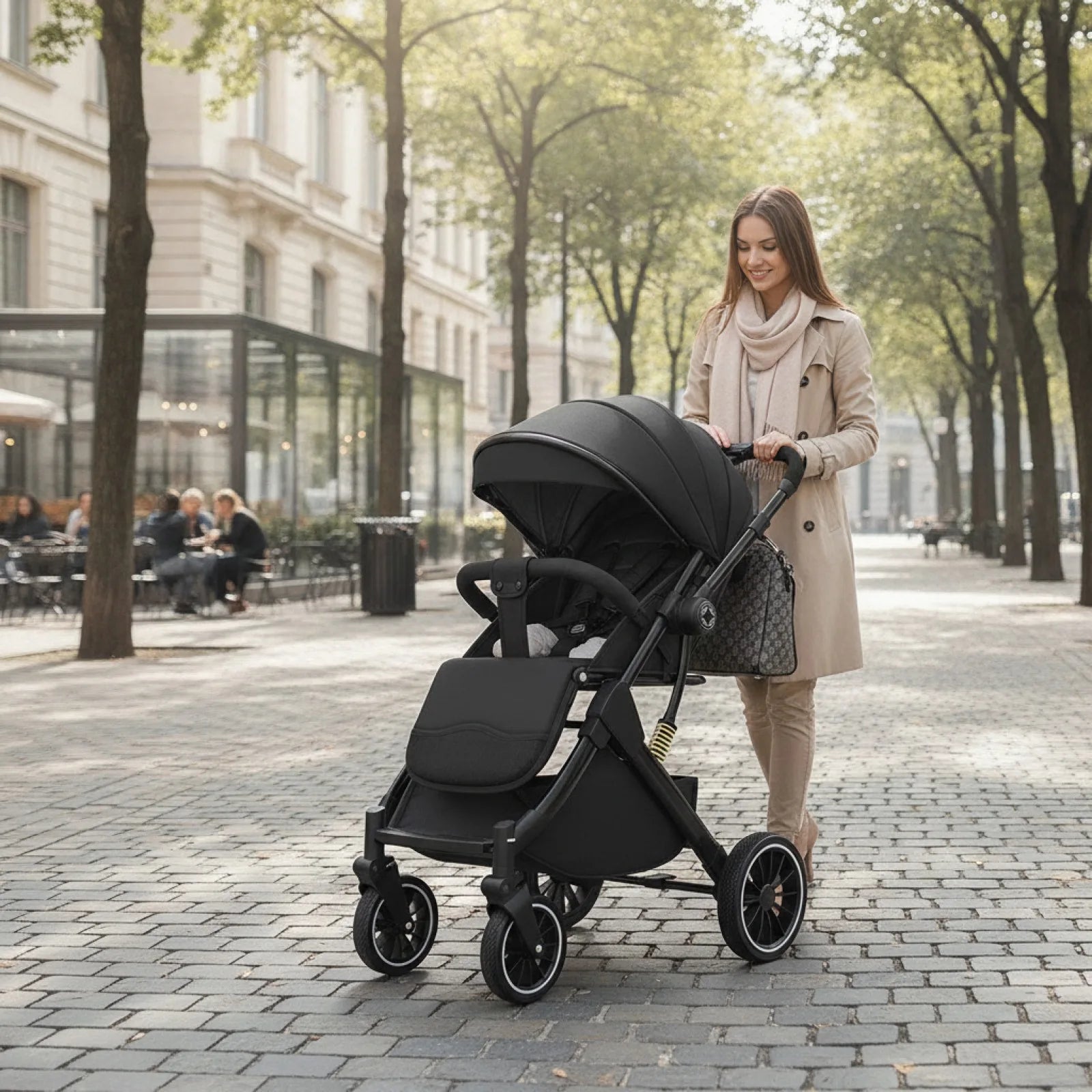 Poussette bébé polyvalente avec landau et vue panoramique – Bébé Évasion