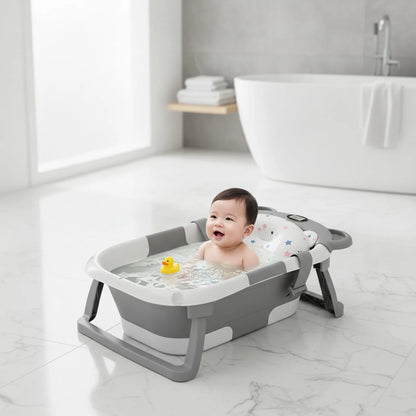 Baignoire Pliable Bébé : Bain Sécurisé & Ludique 0-15 Mois