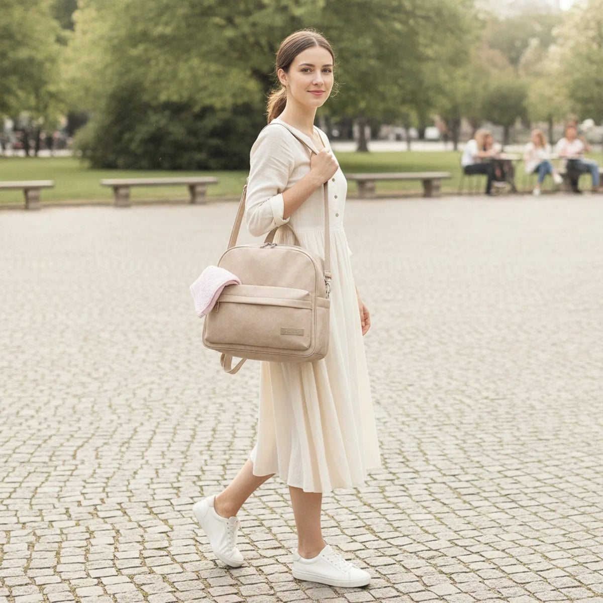 Sac à Dos à Langer Bébé Imperméable avec Rangements