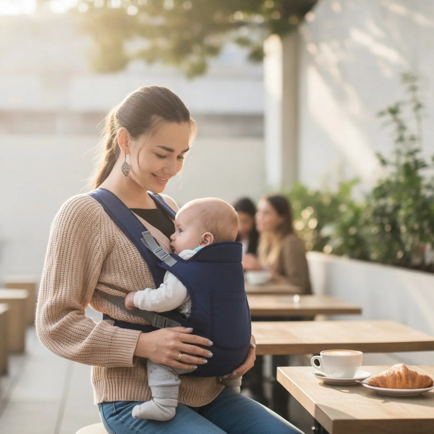 Porte-Bébé Multifonctionnel 4 Modes de Portage