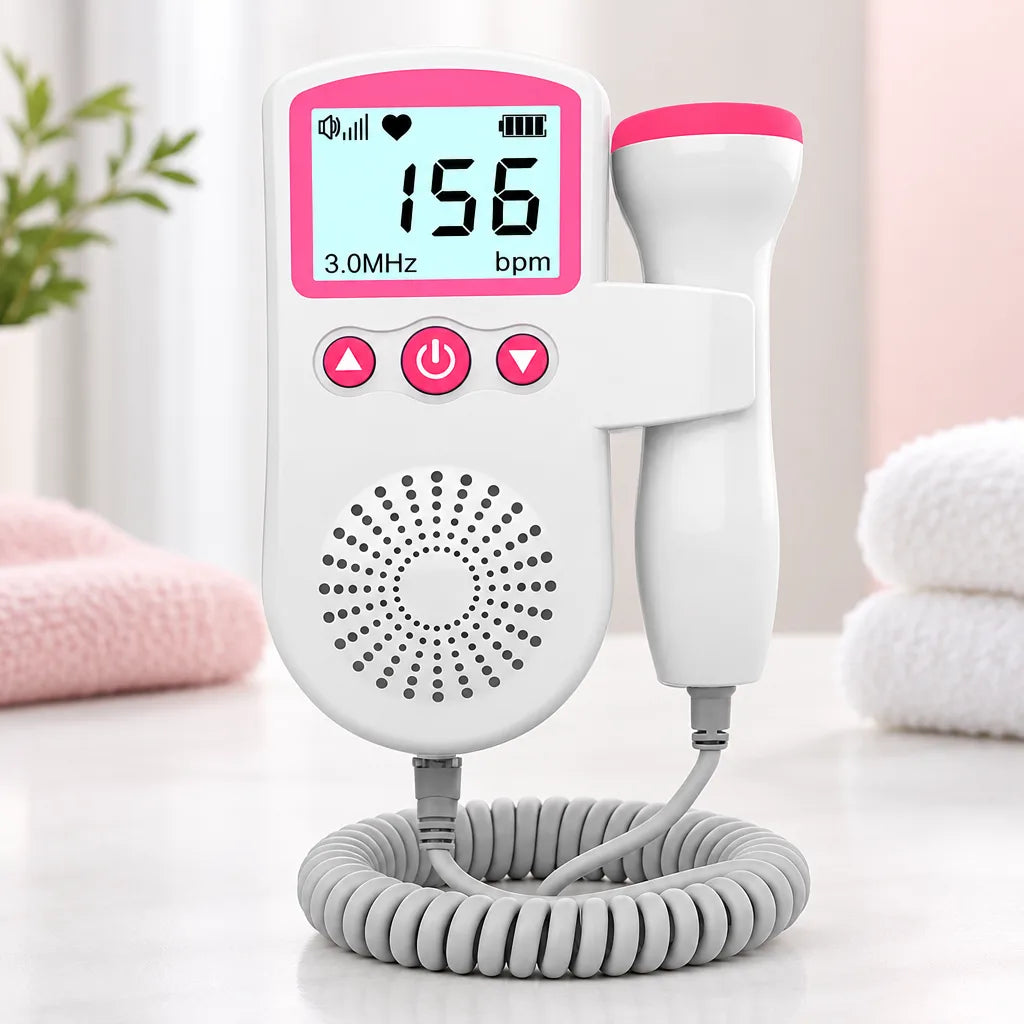Doppler Fœtal à Ultrasons 3 MHz – Moniteur Cardiaque de Grossesse