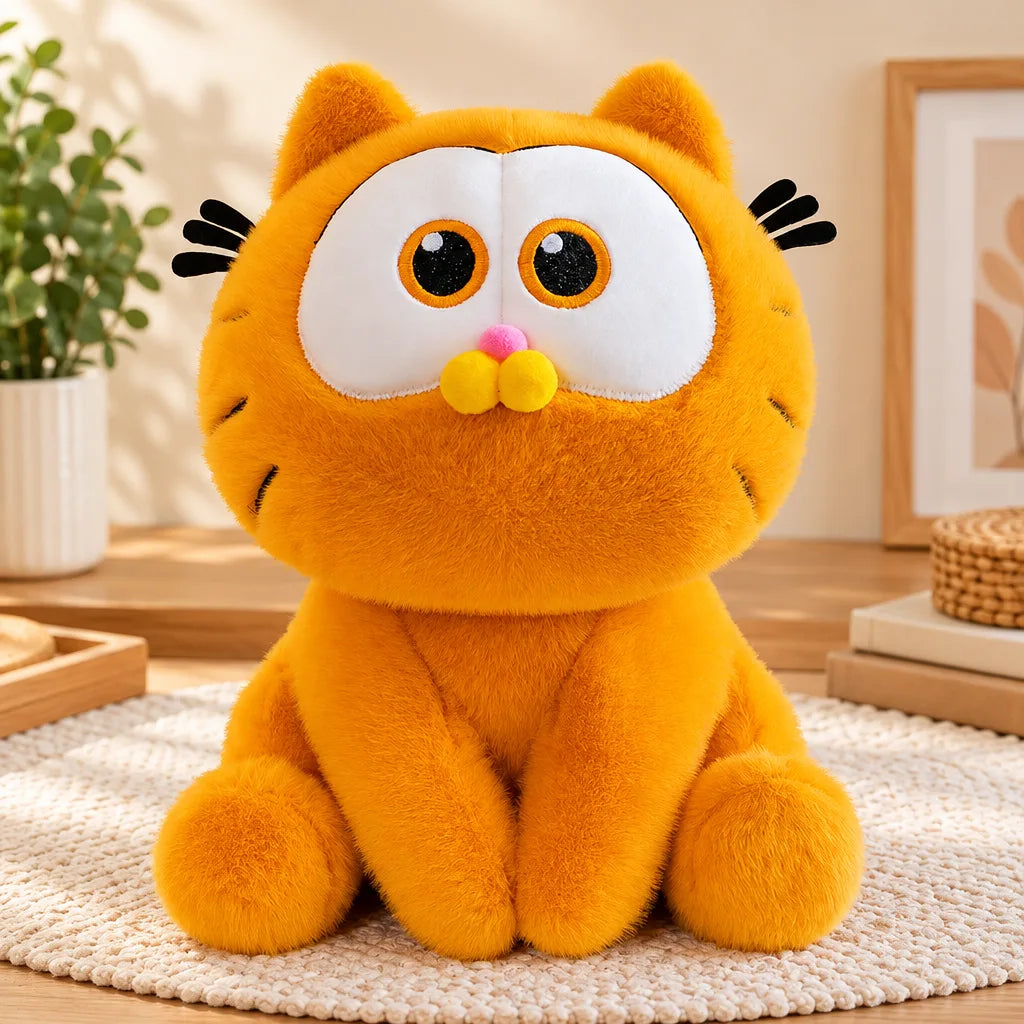 Peluche Chat Style Dessin Animé – Poupée Décorative