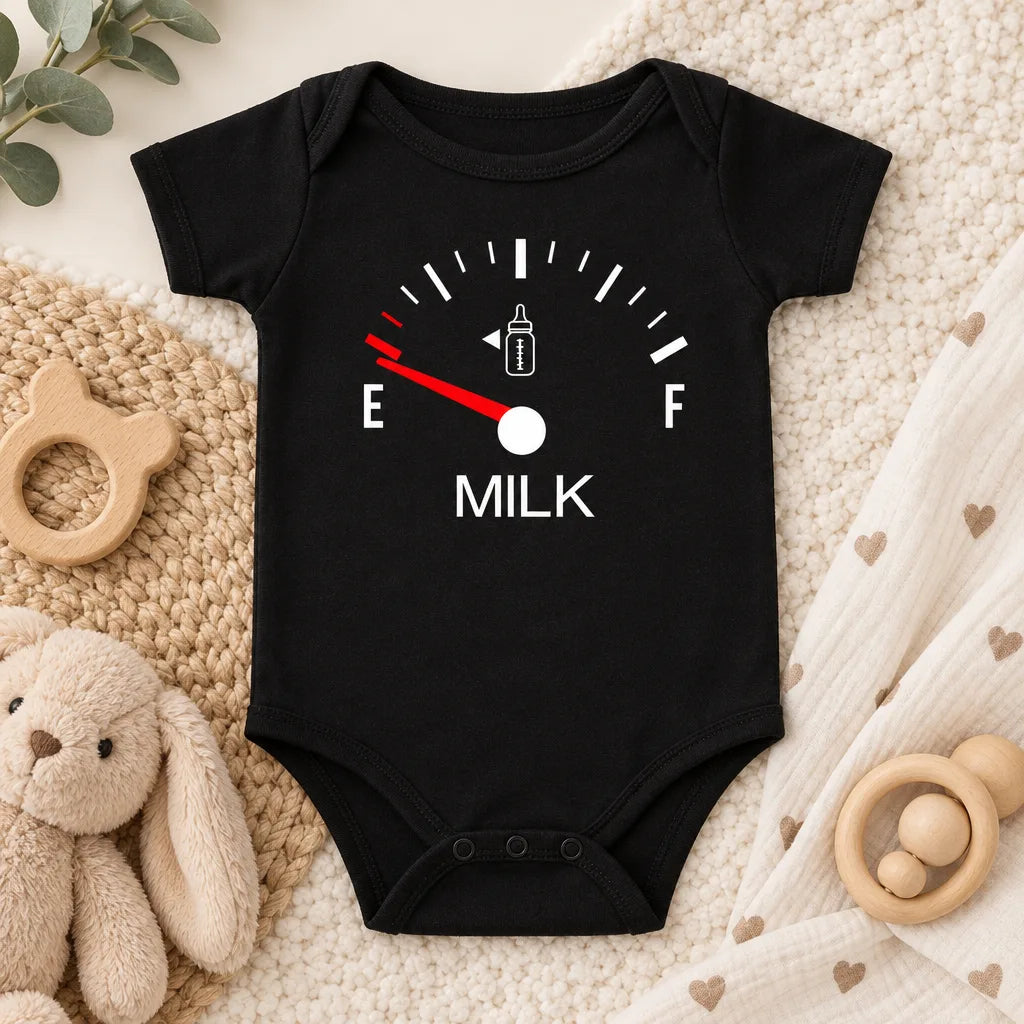 Combinaison Bébé Imprimée Motif Lait – 0 à 24 Mois