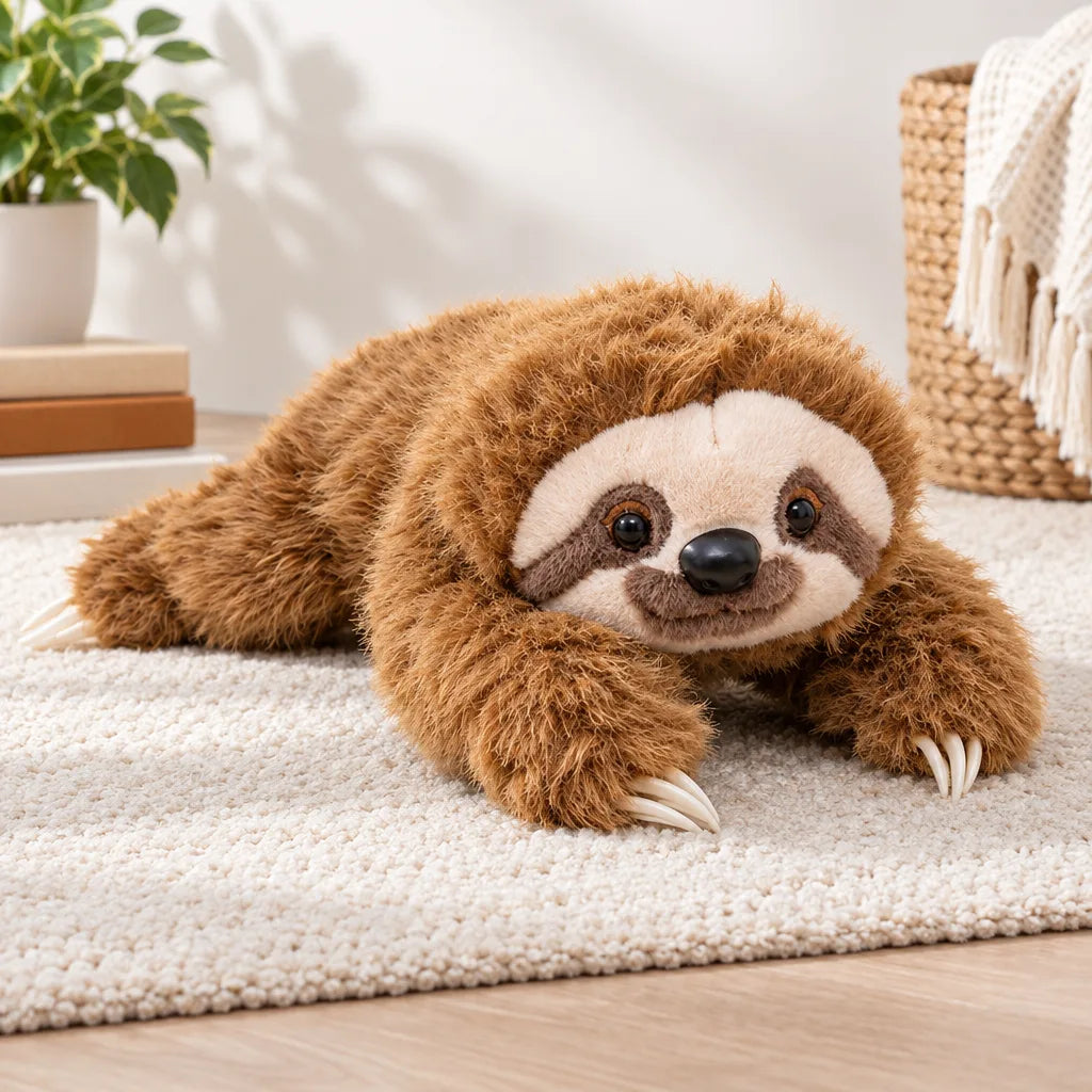 Peluche Paresseux Douce et Moelleuse – 18, 30 et 45 cm