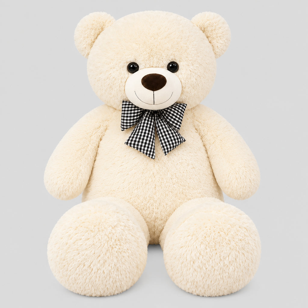 Ours en Peluche Géant Doux – Brun Clair ou Blanc