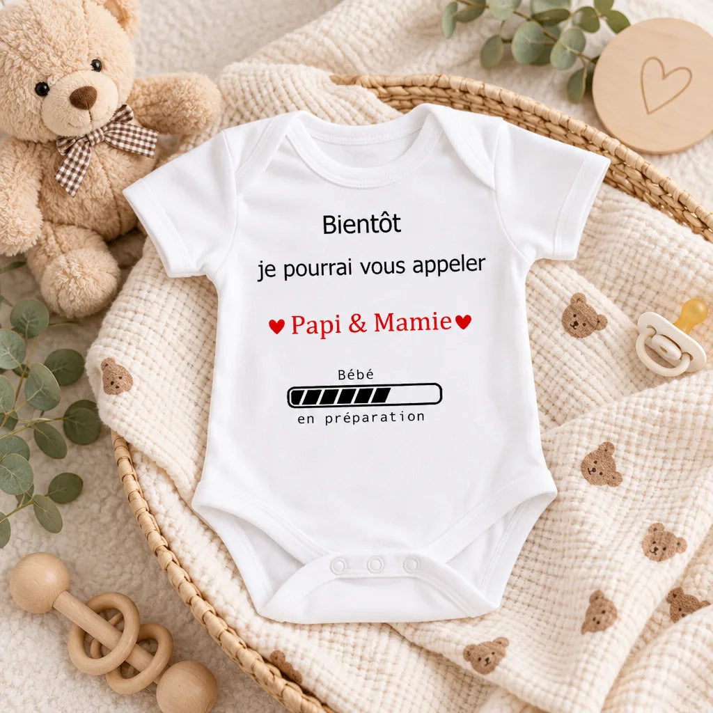 Body bébé annonce | Petit Secret