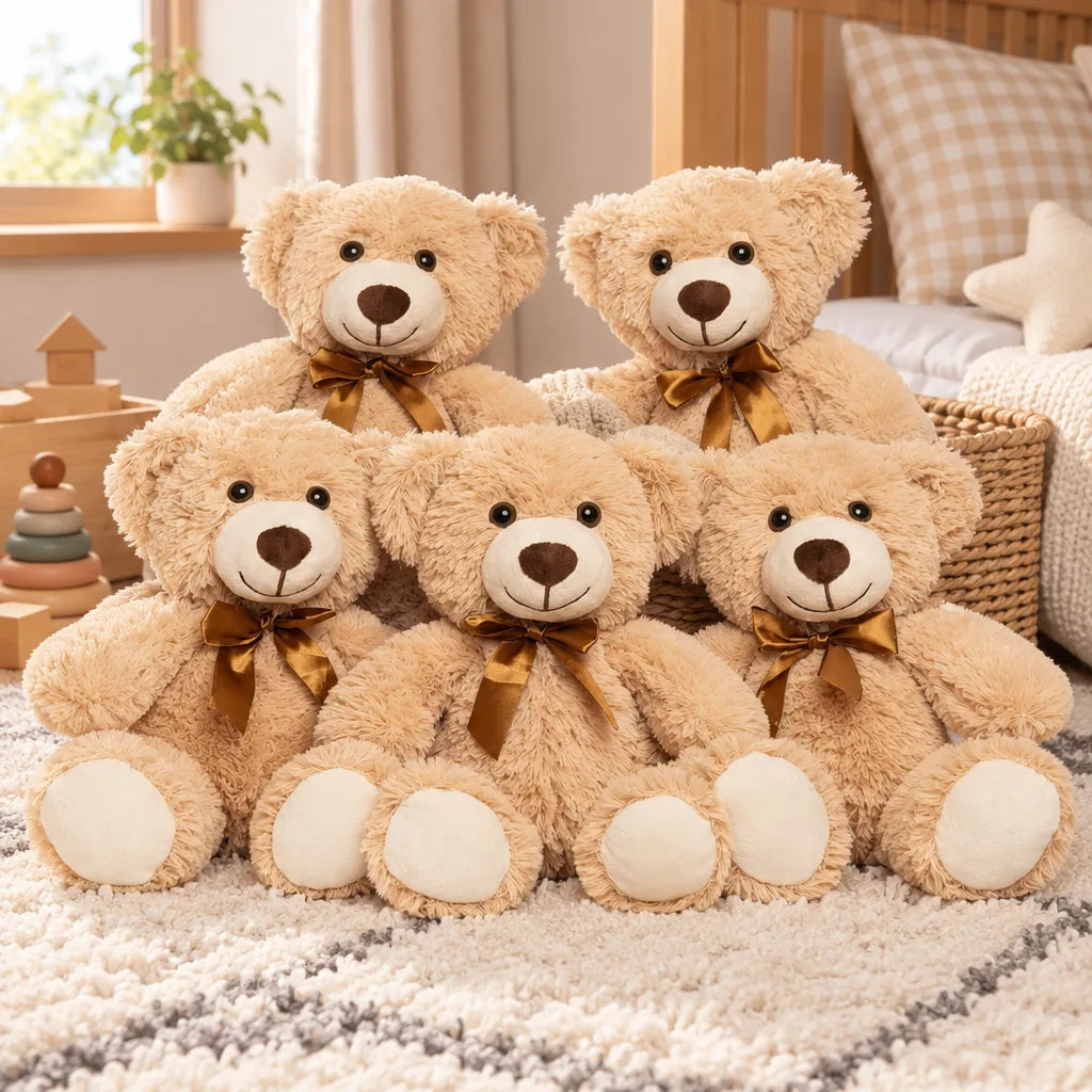 Ours en Peluche Doux 34 cm – Plusieurs Coloris