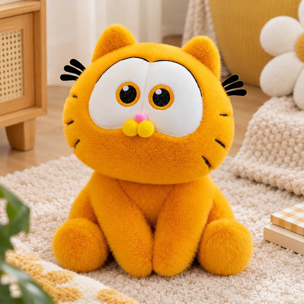 Peluche Chat Style Dessin Animé – Poupée Décorative
