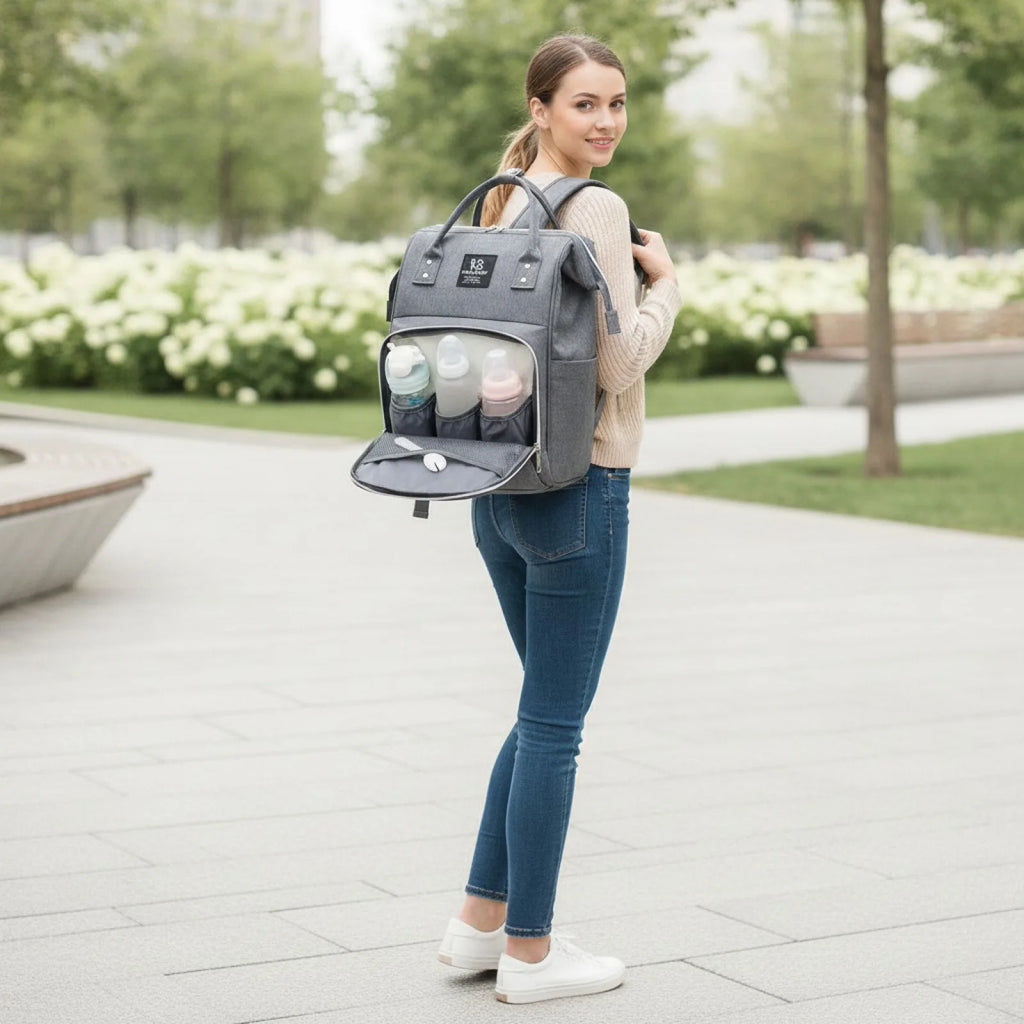 Sac à Dos à Langer Bébé Grande Capacité