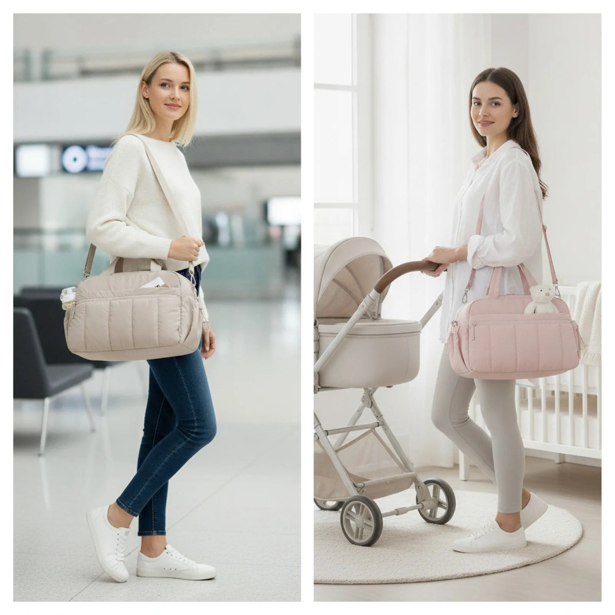 Sac à Langer Imperméable Multifonction avec Rangements