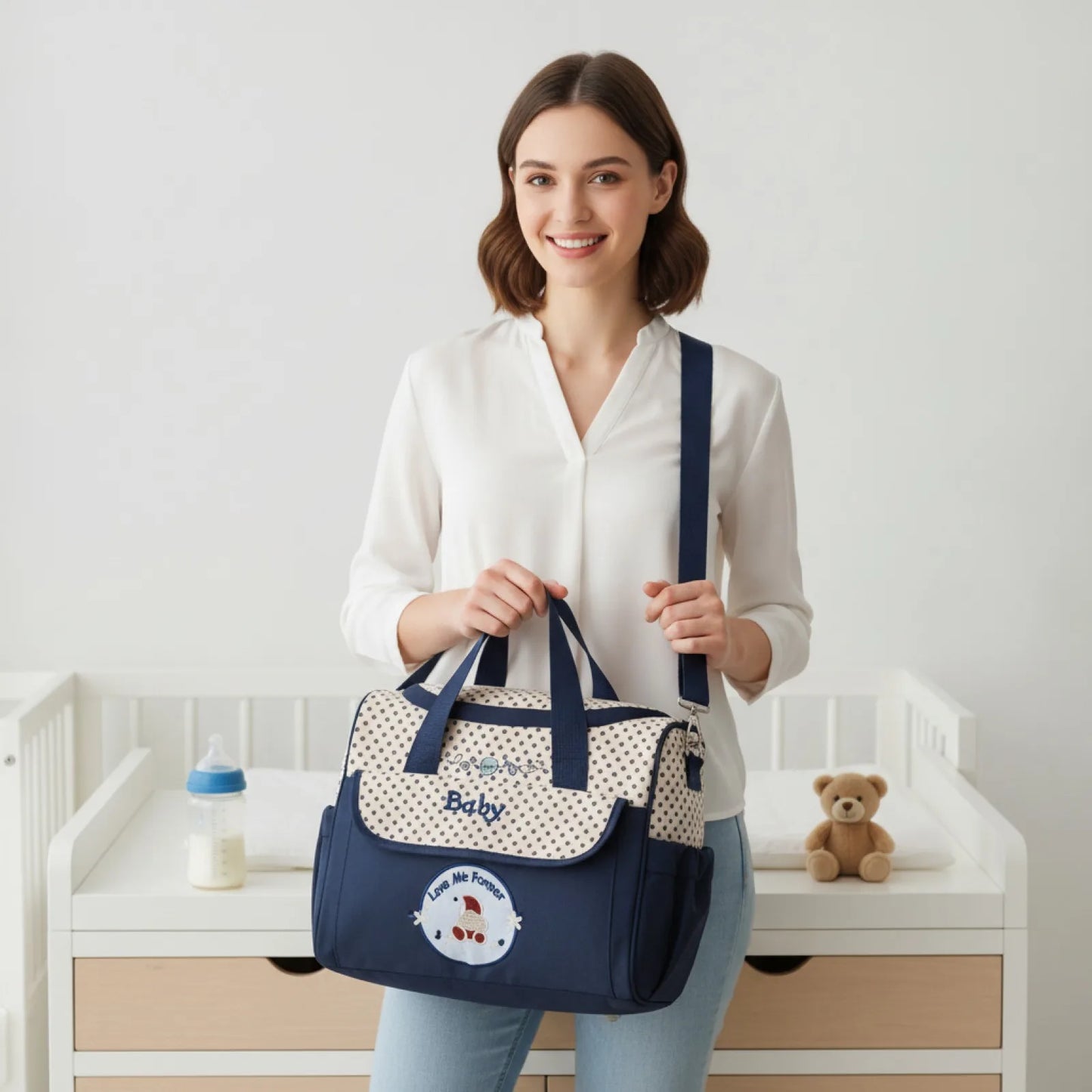 Sac à Langer Bandoulière Motif Dessin Animé
