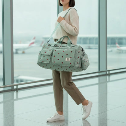 Sac de Voyage en Velours Côtelé